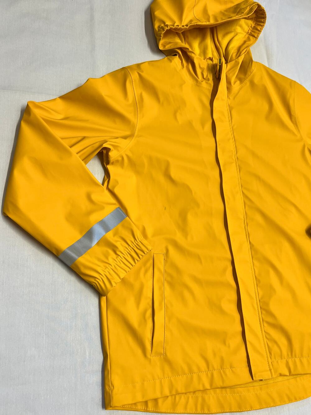 CAT AND JACK YELLOW RAIN JACKET SIZE XL 14 EUC